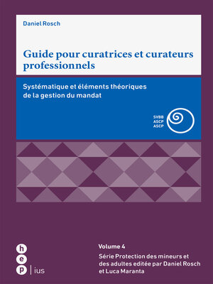 cover image of Guide pour curatrices et curateurs professionnels